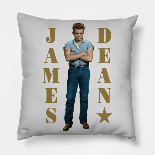 James Dean Pillow by PLAYDIGITAL2020