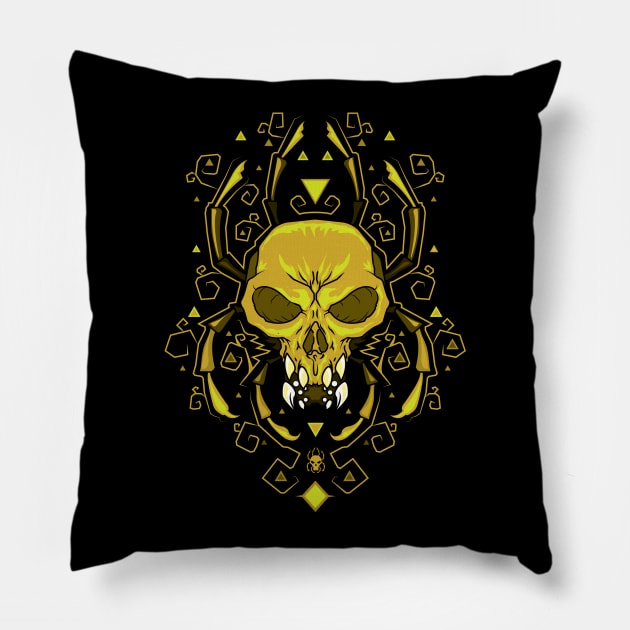 Golden Skulltula Pillow by ArelArts
