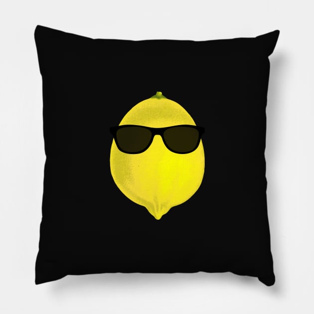 Cool Lemon Pillow by SandraKC