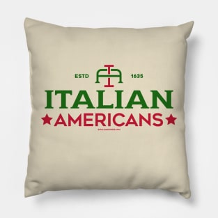 Italian Americans Monogram Pillow