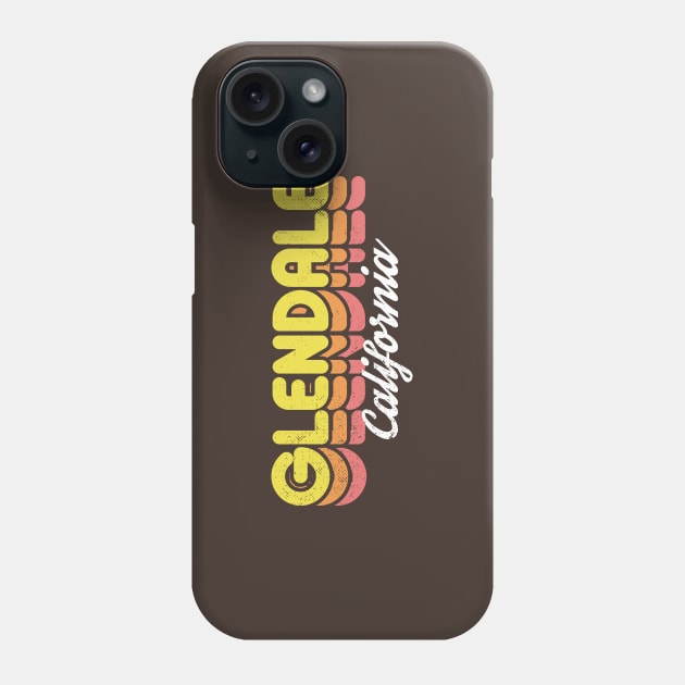 Retro Glendale California Phone Case by rojakdesigns