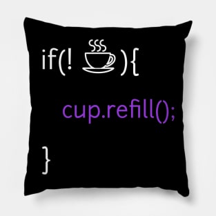 If no coffee refill cup function Pillow