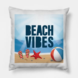 Beach Vibes Mask Design, Artwork, Vector, Graphic Pillow