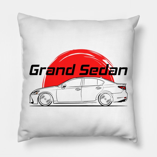 GS 300h 350h 450h JDM Grand Sedan Pillow by GoldenTuners