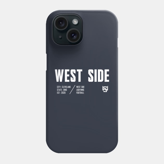 West Side Lightning Football Phone Case by twothree