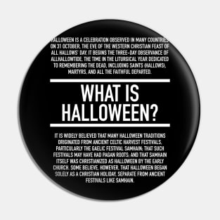 Halloween Defined Pin