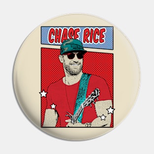 Chase Rice Pop Art Comic Style Pin