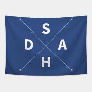 Stay-at-home Dad (SAHD), X-Divide, White Text Tapestry