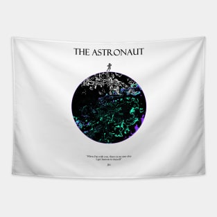 The Astronaut Moon Dark Tapestry