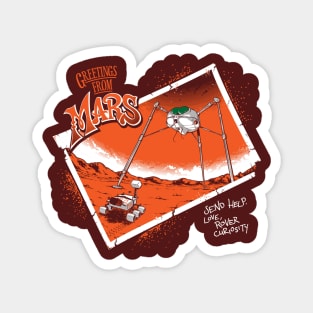 Greetings From Mars Magnet