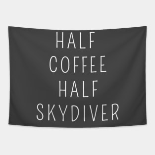 Half coffee half skydiver Tapestry