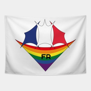 France pride flag Tapestry