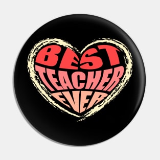 Best tescher ever, best homeschool teacher ever cool - gift Pin