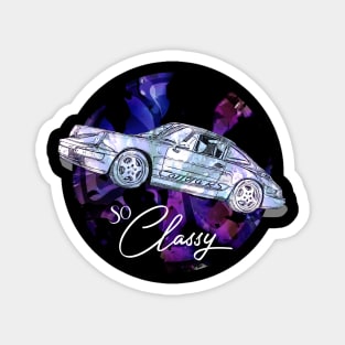 Classic Automotive Retro Car Tuning Car Magnet