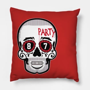 Travis Kelce Sugar Skull Pillow