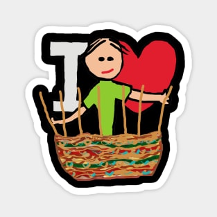 I Love Basket Weaving Magnet
