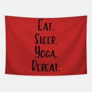 Eat. Sleep. Yoga. Repeat Tapestry