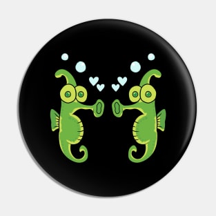 Seahorses Pin