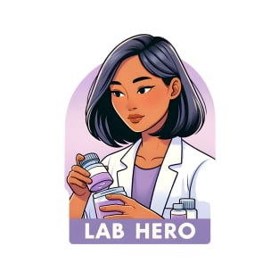 Lab Hero Steminist Strength: Asian Women Leading in Science T-Shirt