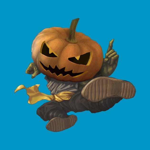 Pumpkinhead Pugilist by paintedmonk