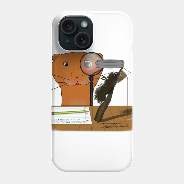 Homeschooling Oliver The Otter - The Caterpillar Phone Case by ButterflyInTheAttic