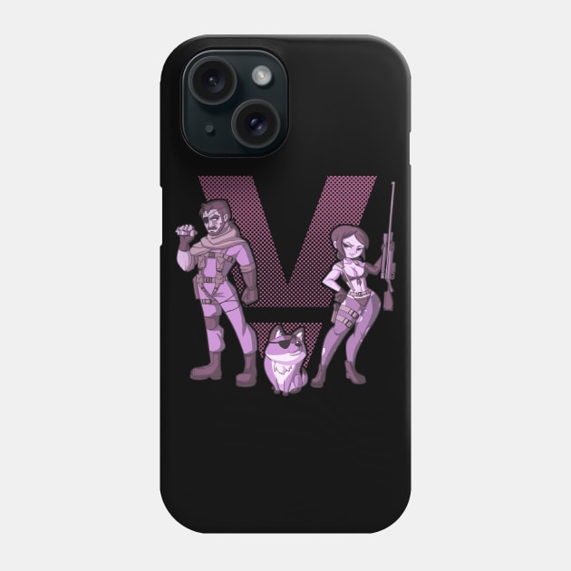 Diamond Dogs - Violet Phone Case by Xuco