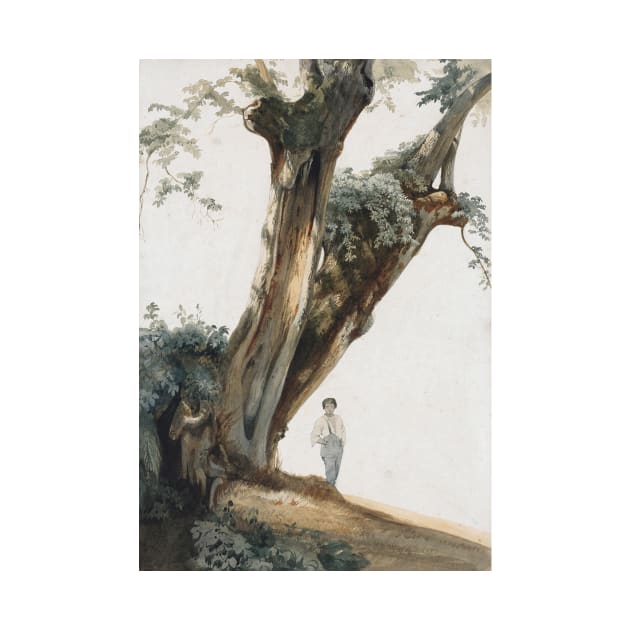 Ancient Trees in the Roman Campagna by Giovanni Costa by Classic Art Stall