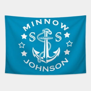 Rush Hour 2 - S.S. Minnow Johnson (white) Tapestry