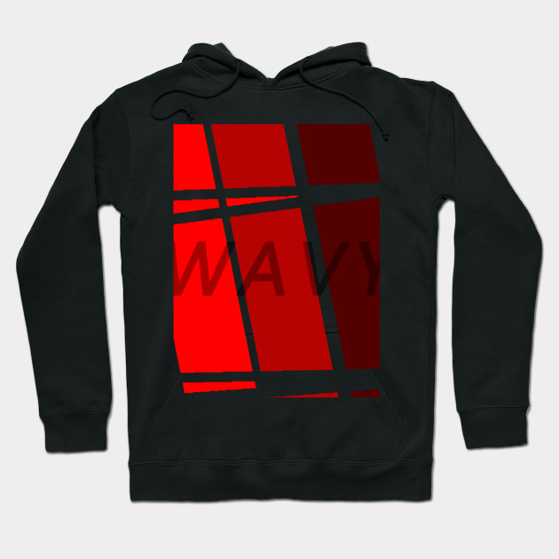 red fade hoodie