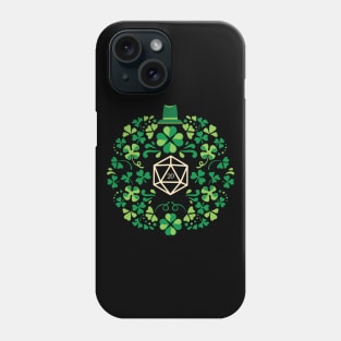 Saint Patrick's Lucky D20 Dice Phone Case