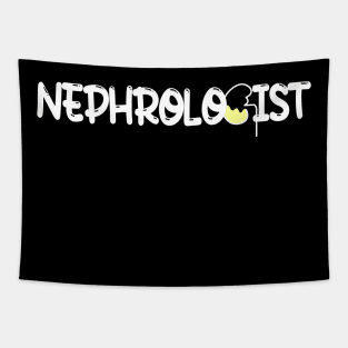 Nephrologist, doctor, kidney - white Tapestry