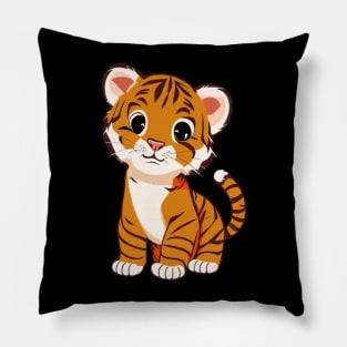 Cute Baby Tiger Cub Pillow