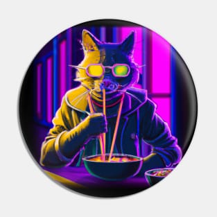 Cyberpunk Kitty Pin