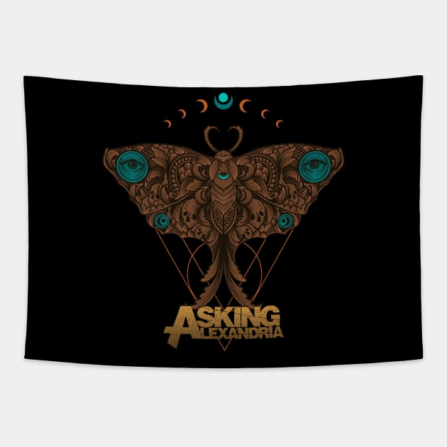 Butterfly Vintage (Asking Alexandria) Tapestry by wide xstreet