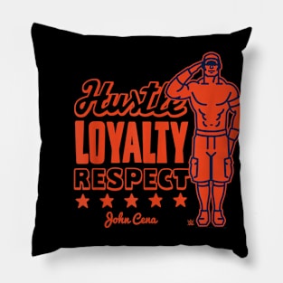 John Cena Hustle Loyalty Respect Vintage Pillow