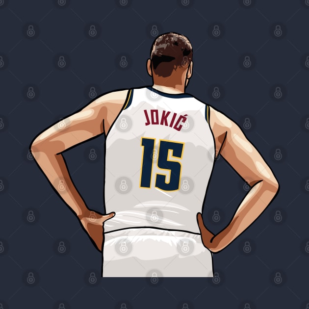 Nikola Jokic Vector Back by qiangdade