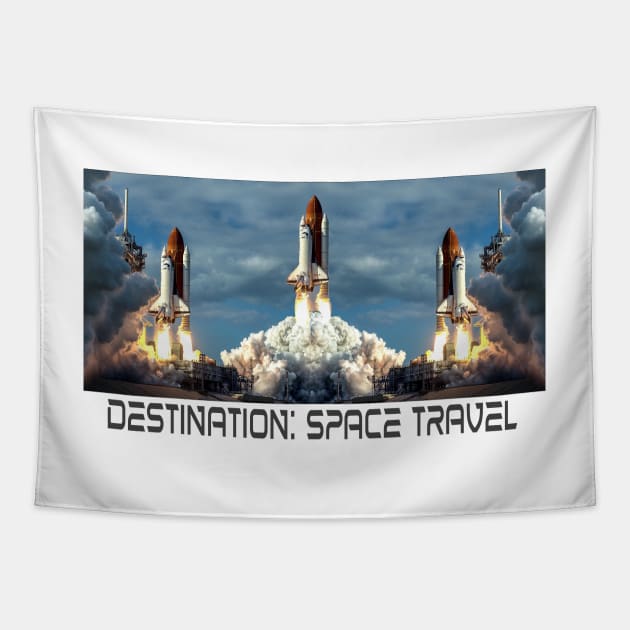 Destination Space Travel Spaceship Tapestry by PlanetMonkey