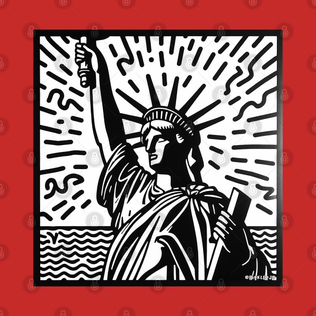 Statue of liberty - Pop Art by Sketchy