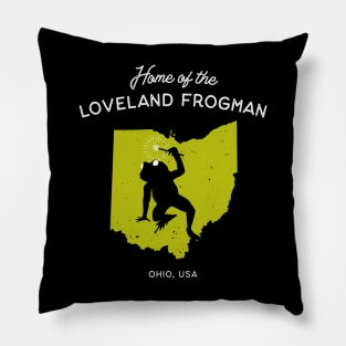 Home of the Loveland Frogman Pillow