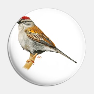 Colorful Chipping Sparrow Pin