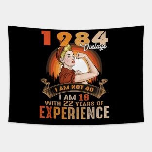 Women Vintage 1984 Birthday Tapestry