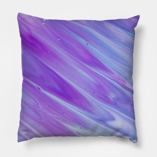 Abstract Purple Art Pillow by NewburyBoutique
