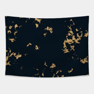 Black and Gold Marble Tapestry