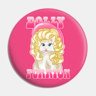Pink Dolly Puurrton Pin