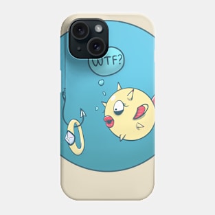 Confused fish, ring on a hook Phone Case