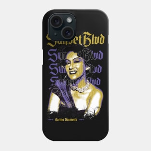 vintage antidesign sunset blvd norma desmond metal Phone Case