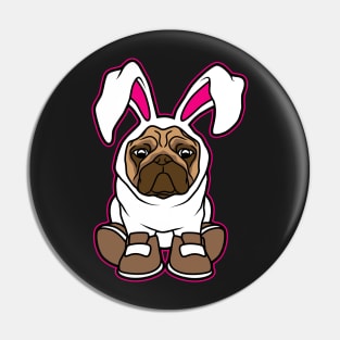 Bunny Pug Pin