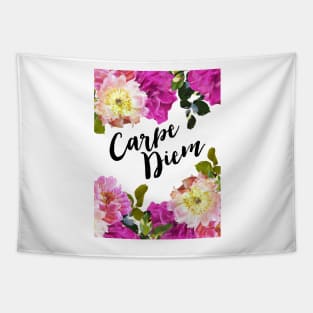 Carpe Diem Floral Tapestry