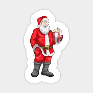 Santa Claus Christmas Popcorn Magnet