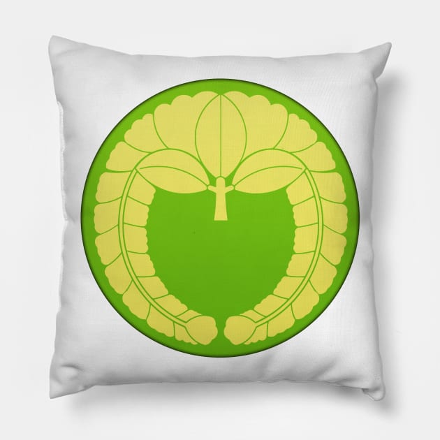 Fujiwara Clan Kamon Pillow by Takeda_Art